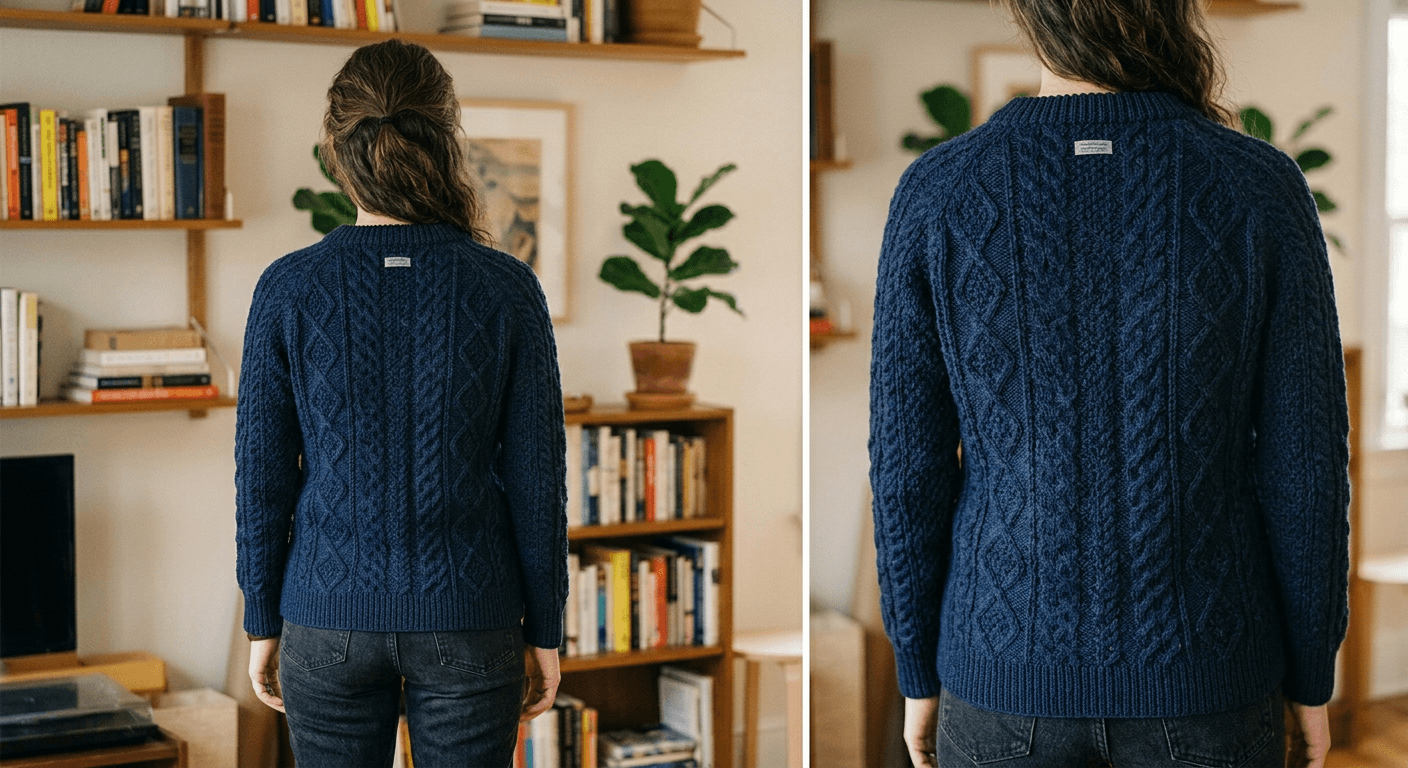 Back view — example AI output